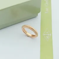 Cheap Van Cleef &amp; Arpels Rings In Rose Gold For Women #1414436 Replica Wholesale [$23.00 USD] [ITEM#1414436] on Replica Van Cleef &amp; Arpels Rings