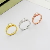Cheap Van Cleef &amp; Arpels Rings In Gold For Women #1414442 Replica Wholesale [$25.00 USD] [ITEM#1414442] on Replica Van Cleef &amp; Arpels Rings