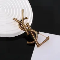 Cheap Yves Saint Laurent Brooches For Women #1414465 Replica Wholesale [$29.00 USD] [ITEM#1414465] on Replica Yves Saint Laurent Brooches