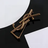 Cheap Yves Saint Laurent Brooches For Women #1414465 Replica Wholesale [$29.00 USD] [ITEM#1414465] on Replica Yves Saint Laurent Brooches