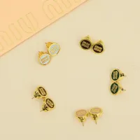 Cheap MIU MIU Earrings For Women #1414501 Replica Wholesale [$27.00 USD] [ITEM#1414501] on Replica MIU MIU Earrings