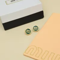 Cheap MIU MIU Earrings For Women #1414502 Replica Wholesale [$27.00 USD] [ITEM#1414502] on Replica MIU MIU Earrings