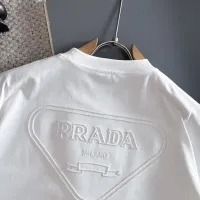Cheap Prada T-Shirts Short Sleeved For Unisex #1414593 Replica Wholesale [$42.00 USD] [ITEM#1414593] on Replica Prada T-Shirts