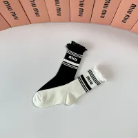 Cheap MIU MIU Socks #1414868 Replica Wholesale [$29.00 USD] [ITEM#1414868] on Replica MIU MIU Socks