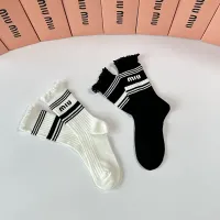 Cheap MIU MIU Socks #1414868 Replica Wholesale [$29.00 USD] [ITEM#1414868] on Replica MIU MIU Socks