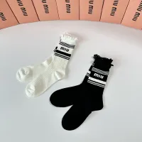 Cheap MIU MIU Socks #1414868 Replica Wholesale [$29.00 USD] [ITEM#1414868] on Replica MIU MIU Socks