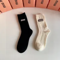 Cheap MIU MIU Socks #1414886 Replica Wholesale [$29.00 USD] [ITEM#1414886] on Replica MIU MIU Socks