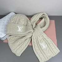 Cheap Louis Vuitton LV Hat and Scarf Set #1415424 Replica Wholesale [$42.00 USD] [ITEM#1415424] on Replica Louis Vuitton LV Hat and Scarf and Glove Set