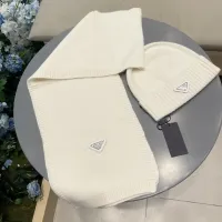 Cheap Prada Hat and Scarf Set #1415786 Replica Wholesale [$64.00 USD] [ITEM#1415786] on Replica Prada Hat and Scarf and Glove Set