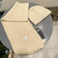 Cheap Prada Hat and Scarf Set #1415787 Replica Wholesale [$64.00 USD] [ITEM#1415787] on Replica Prada Hat and Scarf and Glove Set