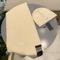 Cheap Prada Hat and Scarf Set #1415787 Replica Wholesale [$64.00 USD] [ITEM#1415787] on Replica Prada Hat and Scarf and Glove Set
