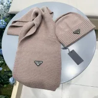 Cheap Prada Hat and Scarf Set #1415788 Replica Wholesale [$64.00 USD] [ITEM#1415788] on Replica Prada Hat and Scarf and Glove Set