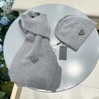 Cheap Prada Hat and Scarf Set #1415789 Replica Wholesale [$64.00 USD] [ITEM#1415789] on Replica Prada Hat and Scarf and Glove Set