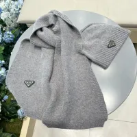 Cheap Prada Hat and Scarf Set #1415789 Replica Wholesale [$64.00 USD] [ITEM#1415789] on Replica Prada Hat and Scarf and Glove Set