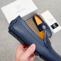 Cheap Versace Leather Shoes For Men #1416055 Replica Wholesale [$85.00 USD] [ITEM#1416055] on Replica Versace Leather Shoes