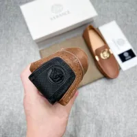 Cheap Versace Leather Shoes For Men #1416057 Replica Wholesale [$85.00 USD] [ITEM#1416057] on Replica Versace Leather Shoes