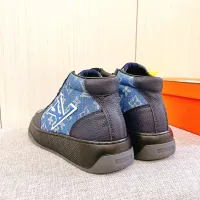 Cheap Louis Vuitton High Tops Shoes For Men #1416282 Replica Wholesale [$88.00 USD] [ITEM#1416282] on Replica Louis Vuitton High Tops Shoes