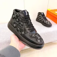 Cheap Louis Vuitton High Tops Shoes For Men #1416283 Replica Wholesale [$88.00 USD] [ITEM#1416283] on Replica Louis Vuitton High Tops Shoes