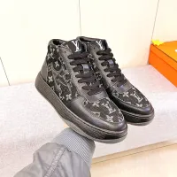 Cheap Louis Vuitton High Tops Shoes For Men #1416283 Replica Wholesale [$88.00 USD] [ITEM#1416283] on Replica Louis Vuitton High Tops Shoes