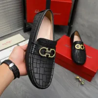 Cheap Salvatore Ferragamo Leather Shoes For Men #1416442 Replica Wholesale [$76.00 USD] [ITEM#1416442] on Replica Salvatore Ferragamo Leather Shoes