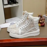 Cheap Versace High Tops Shoes For Men #1416494 Replica Wholesale [$85.00 USD] [ITEM#1416494] on Replica Versace High Tops Shoes