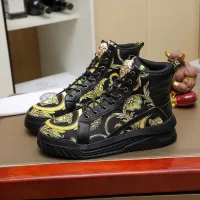 Cheap Versace High Tops Shoes For Men #1416498 Replica Wholesale [$85.00 USD] [ITEM#1416498] on Replica Versace High Tops Shoes