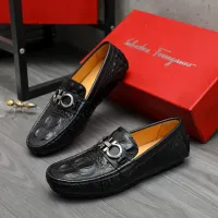 Cheap Salvatore Ferragamo Leather Shoes For Men #1416523 Replica Wholesale [$76.00 USD] [ITEM#1416523] on Replica Salvatore Ferragamo Leather Shoes