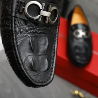 Cheap Salvatore Ferragamo Leather Shoes For Men #1416523 Replica Wholesale [$76.00 USD] [ITEM#1416523] on Replica Salvatore Ferragamo Leather Shoes