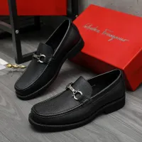 Cheap Salvatore Ferragamo Leather Shoes For Men #1416533 Replica Wholesale [$96.00 USD] [ITEM#1416533] on Replica Salvatore Ferragamo Leather Shoes