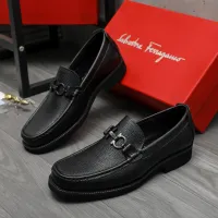 Cheap Salvatore Ferragamo Leather Shoes For Men #1416537 Replica Wholesale [$96.00 USD] [ITEM#1416537] on Replica Salvatore Ferragamo Leather Shoes
