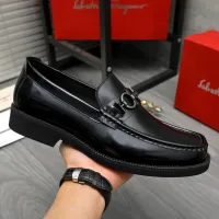 Cheap Salvatore Ferragamo Leather Shoes For Men #1416540 Replica Wholesale [$96.00 USD] [ITEM#1416540] on Replica Salvatore Ferragamo Leather Shoes