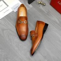 Cheap Salvatore Ferragamo Leather Shoes For Men #1416542 Replica Wholesale [$88.00 USD] [ITEM#1416542] on Replica Salvatore Ferragamo Leather Shoes