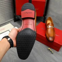 Cheap Salvatore Ferragamo Leather Shoes For Men #1416542 Replica Wholesale [$88.00 USD] [ITEM#1416542] on Replica Salvatore Ferragamo Leather Shoes