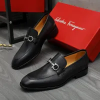 Cheap Salvatore Ferragamo Leather Shoes For Men #1416543 Replica Wholesale [$88.00 USD] [ITEM#1416543] on Replica Salvatore Ferragamo Leather Shoes