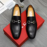 Cheap Salvatore Ferragamo Leather Shoes For Men #1416543 Replica Wholesale [$88.00 USD] [ITEM#1416543] on Replica Salvatore Ferragamo Leather Shoes