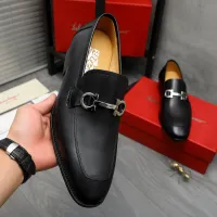 Cheap Salvatore Ferragamo Leather Shoes For Men #1416543 Replica Wholesale [$88.00 USD] [ITEM#1416543] on Replica Salvatore Ferragamo Leather Shoes