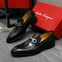 Cheap Salvatore Ferragamo Leather Shoes For Men #1416544 Replica Wholesale [$88.00 USD] [ITEM#1416544] on Replica Salvatore Ferragamo Leather Shoes