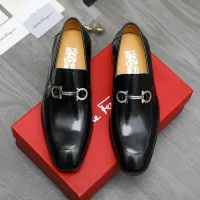 Cheap Salvatore Ferragamo Leather Shoes For Men #1416544 Replica Wholesale [$88.00 USD] [ITEM#1416544] on Replica Salvatore Ferragamo Leather Shoes