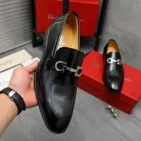 Cheap Salvatore Ferragamo Leather Shoes For Men #1416544 Replica Wholesale [$88.00 USD] [ITEM#1416544] on Replica Salvatore Ferragamo Leather Shoes