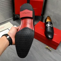 Cheap Salvatore Ferragamo Leather Shoes For Men #1416545 Replica Wholesale [$88.00 USD] [ITEM#1416545] on Replica Salvatore Ferragamo Leather Shoes