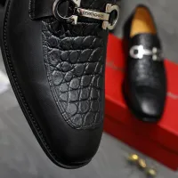 Cheap Salvatore Ferragamo Leather Shoes For Men #1416545 Replica Wholesale [$88.00 USD] [ITEM#1416545] on Replica Salvatore Ferragamo Leather Shoes