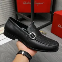 Cheap Salvatore Ferragamo Leather Shoes For Men #1416547 Replica Wholesale [$88.00 USD] [ITEM#1416547] on Replica Salvatore Ferragamo Leather Shoes