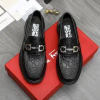 Cheap Salvatore Ferragamo Leather Shoes For Men #1416551 Replica Wholesale [$88.00 USD] [ITEM#1416551] on Replica Salvatore Ferragamo Leather Shoes
