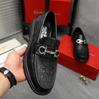 Cheap Salvatore Ferragamo Leather Shoes For Men #1416551 Replica Wholesale [$88.00 USD] [ITEM#1416551] on Replica Salvatore Ferragamo Leather Shoes