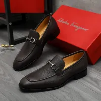 Cheap Salvatore Ferragamo Leather Shoes For Men #1416552 Replica Wholesale [$88.00 USD] [ITEM#1416552] on Replica Salvatore Ferragamo Leather Shoes