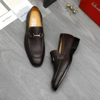Cheap Salvatore Ferragamo Leather Shoes For Men #1416552 Replica Wholesale [$88.00 USD] [ITEM#1416552] on Replica Salvatore Ferragamo Leather Shoes