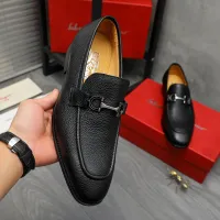 Cheap Salvatore Ferragamo Leather Shoes For Men #1416553 Replica Wholesale [$88.00 USD] [ITEM#1416553] on Replica Salvatore Ferragamo Leather Shoes