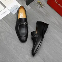 Cheap Salvatore Ferragamo Leather Shoes For Men #1416554 Replica Wholesale [$88.00 USD] [ITEM#1416554] on Replica Salvatore Ferragamo Leather Shoes