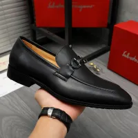 Cheap Salvatore Ferragamo Leather Shoes For Men #1416554 Replica Wholesale [$88.00 USD] [ITEM#1416554] on Replica Salvatore Ferragamo Leather Shoes