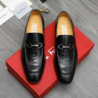 Cheap Salvatore Ferragamo Leather Shoes For Men #1416555 Replica Wholesale [$88.00 USD] [ITEM#1416555] on Replica Salvatore Ferragamo Leather Shoes